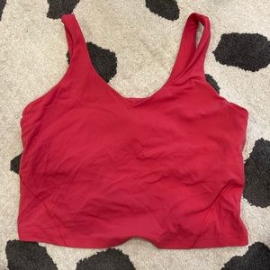 Red pink align tank